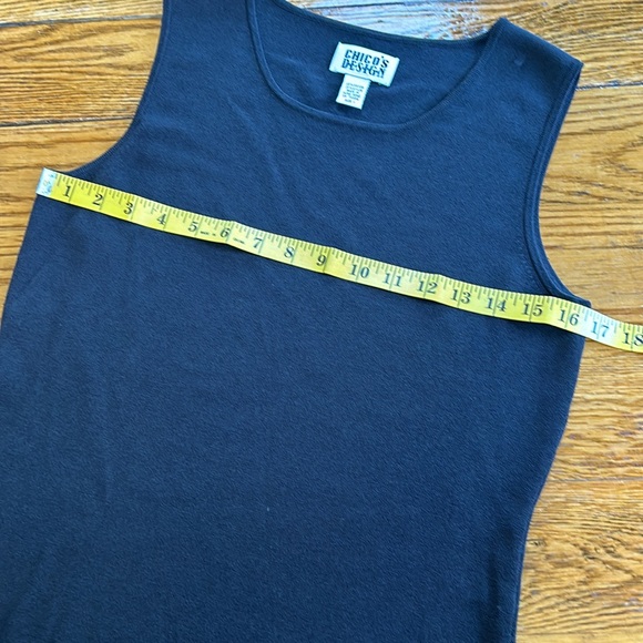 Chico’s brown rayon/nylon blend brown knit tank top. Going condition. Size Small - Picture 4 of 7